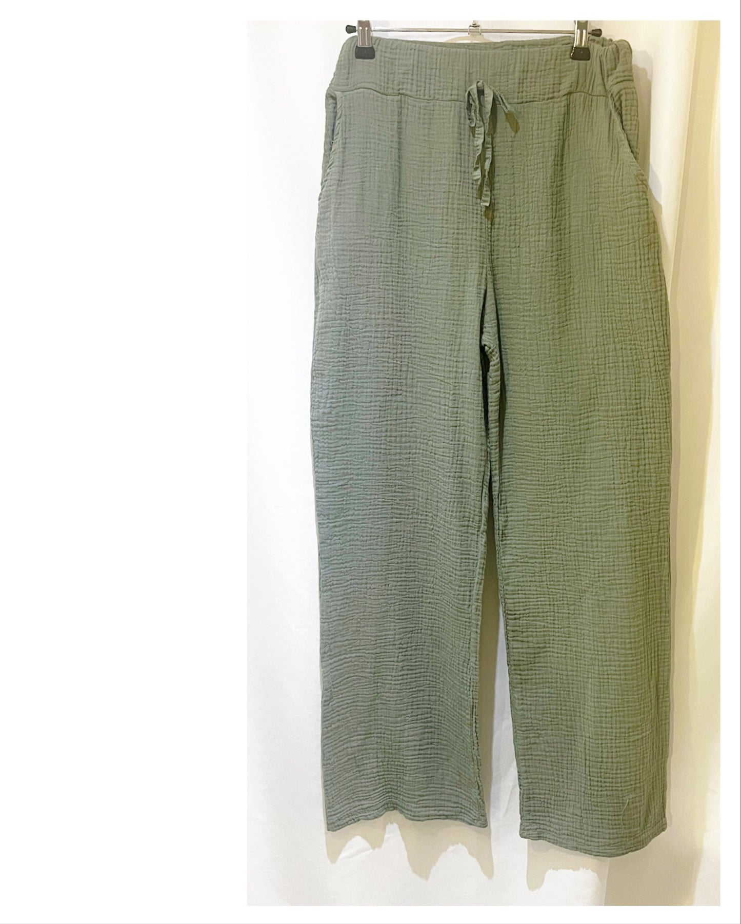 Pantalon Large gaze de coton modèle Suzanne