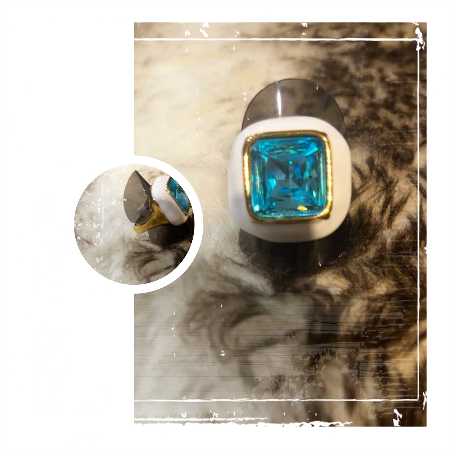 Magnifique Bagues acier chirurgical Or