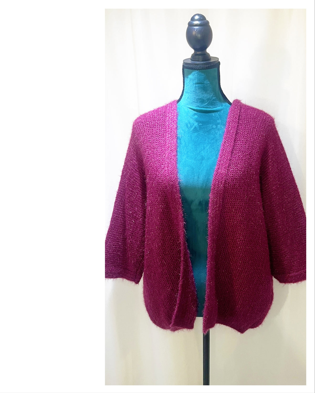 Gilet maille modèle Lison tout doux mi long