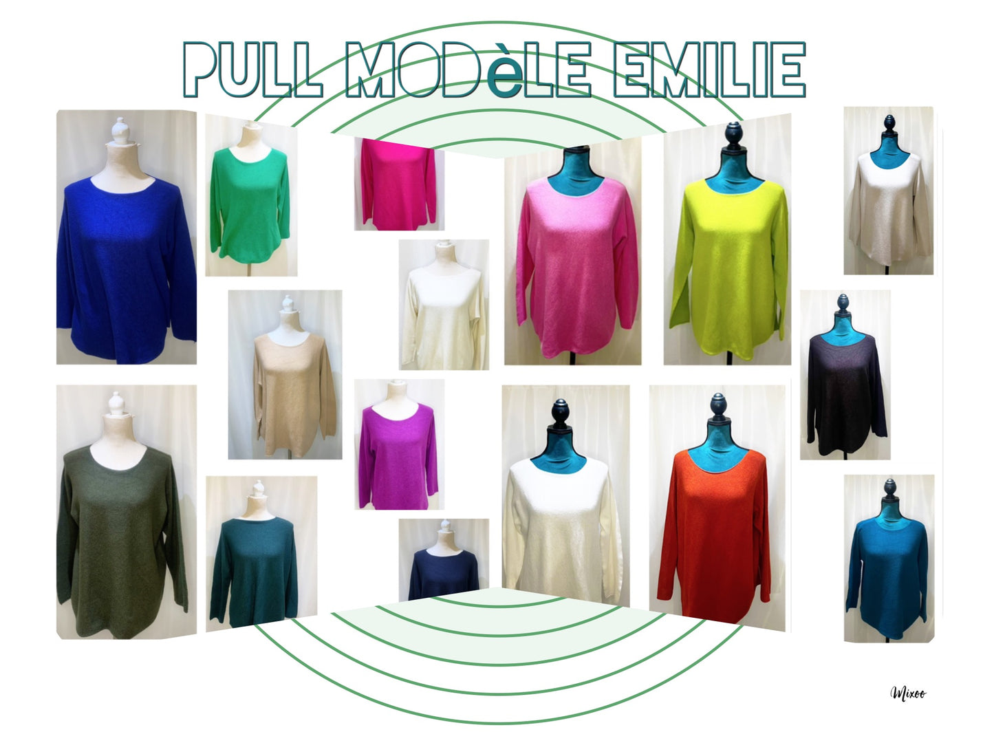 Pull encolure ronde modèle Petite Émilie sans couture