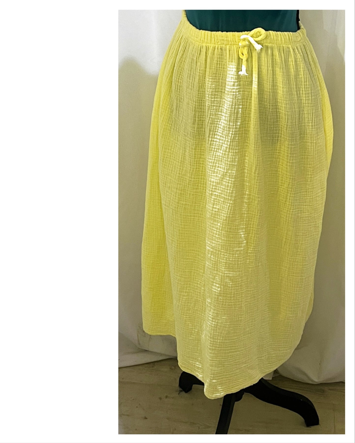 Jupe gaze de coton modèle Liza