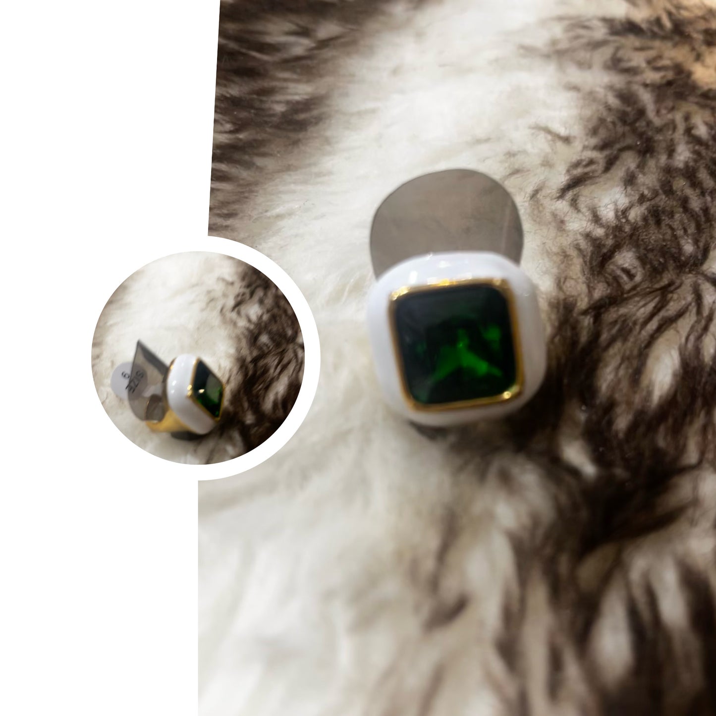 Magnifique Bagues acier chirurgical Or