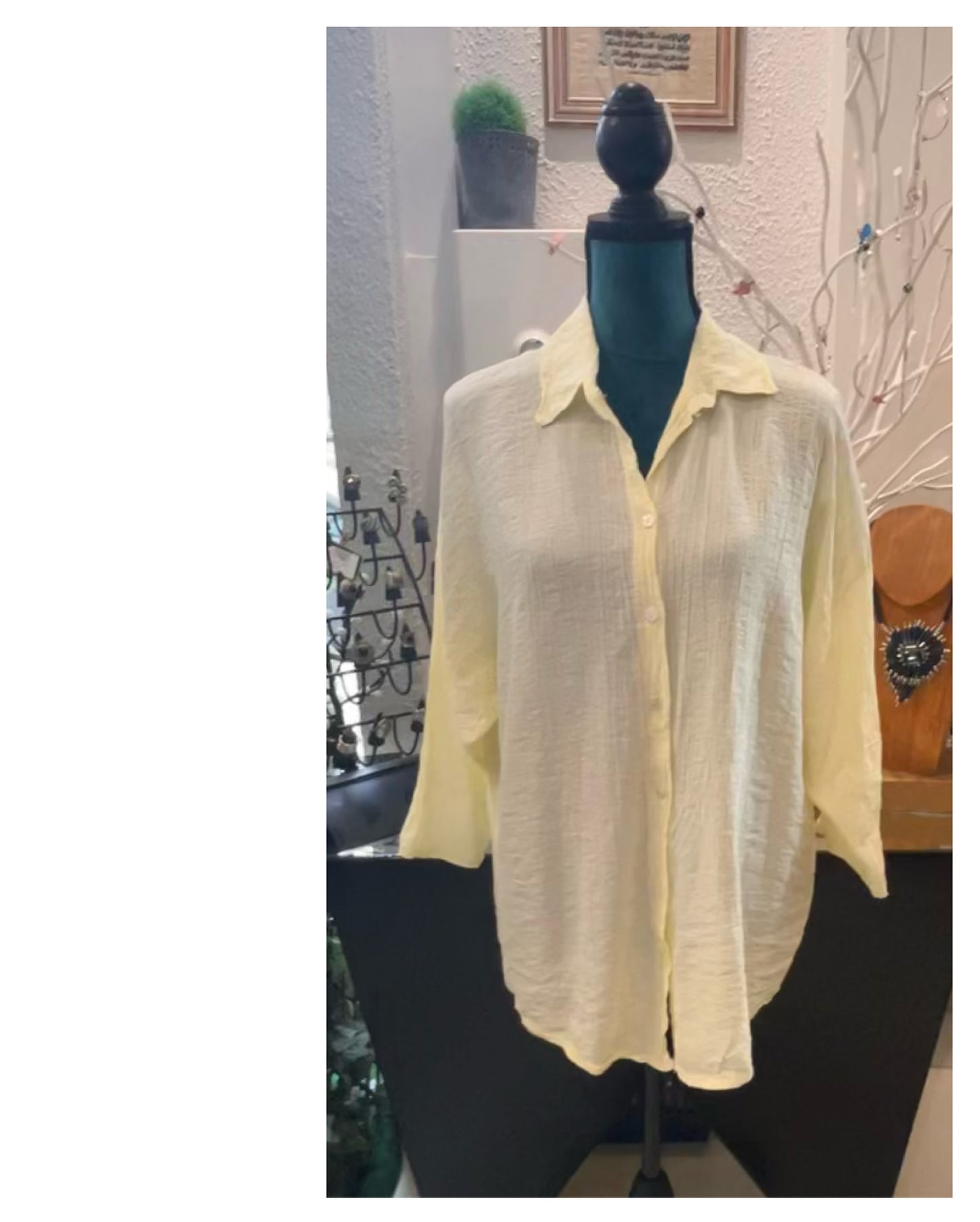 Chemise aspect chiffonnée modèle Claude