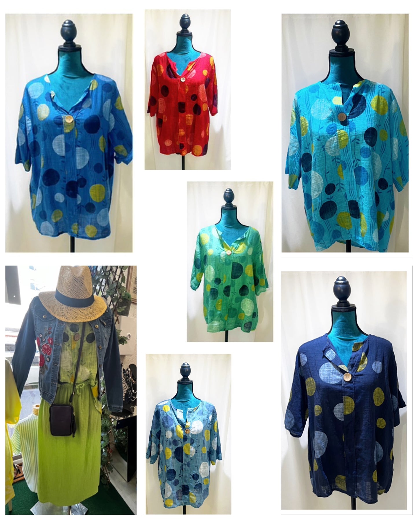 Tunique modèle Bulles en coton