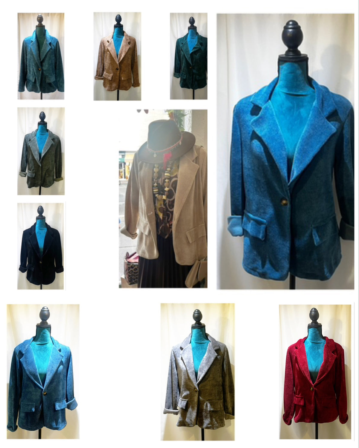 Veste velour modèle Gaby