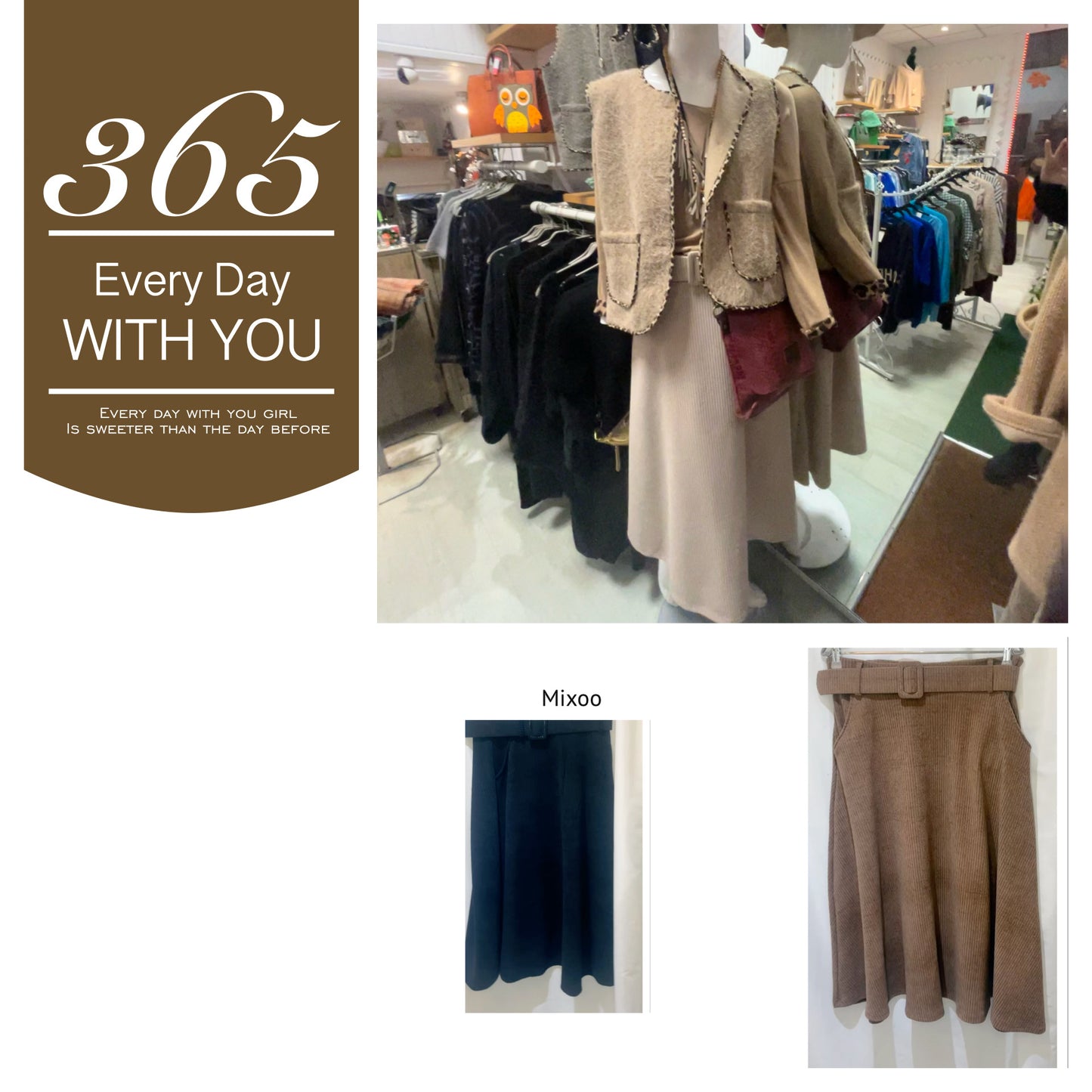 Jupe longue velours côtelé modèle Annick