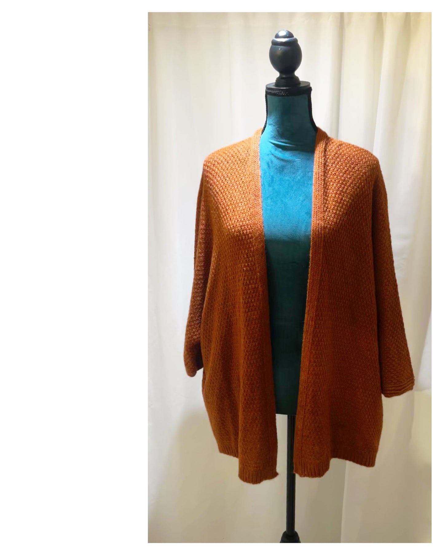 Gilet grosse maille mi long modèle Claudette