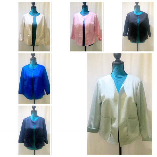 Veste courte Suédine modèle Albane