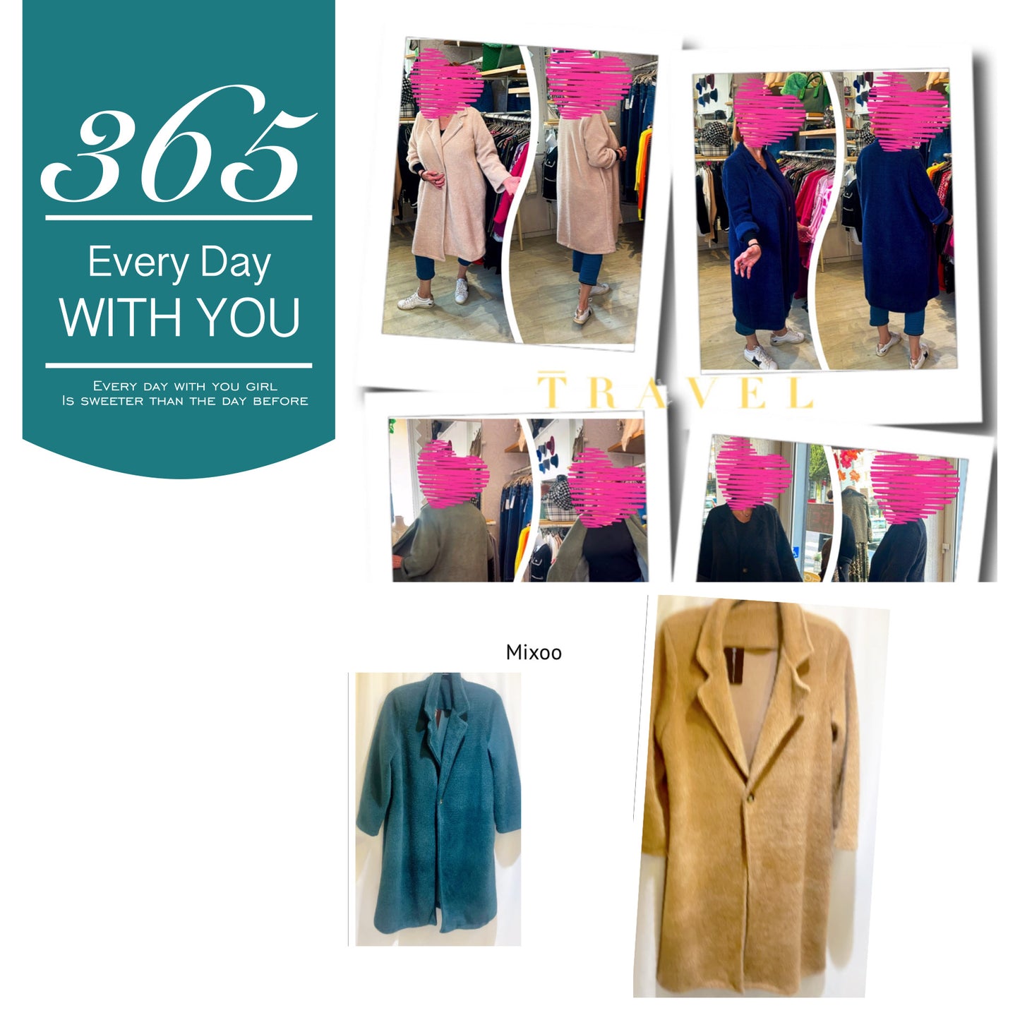 Manteau modèle Henriette  oversize