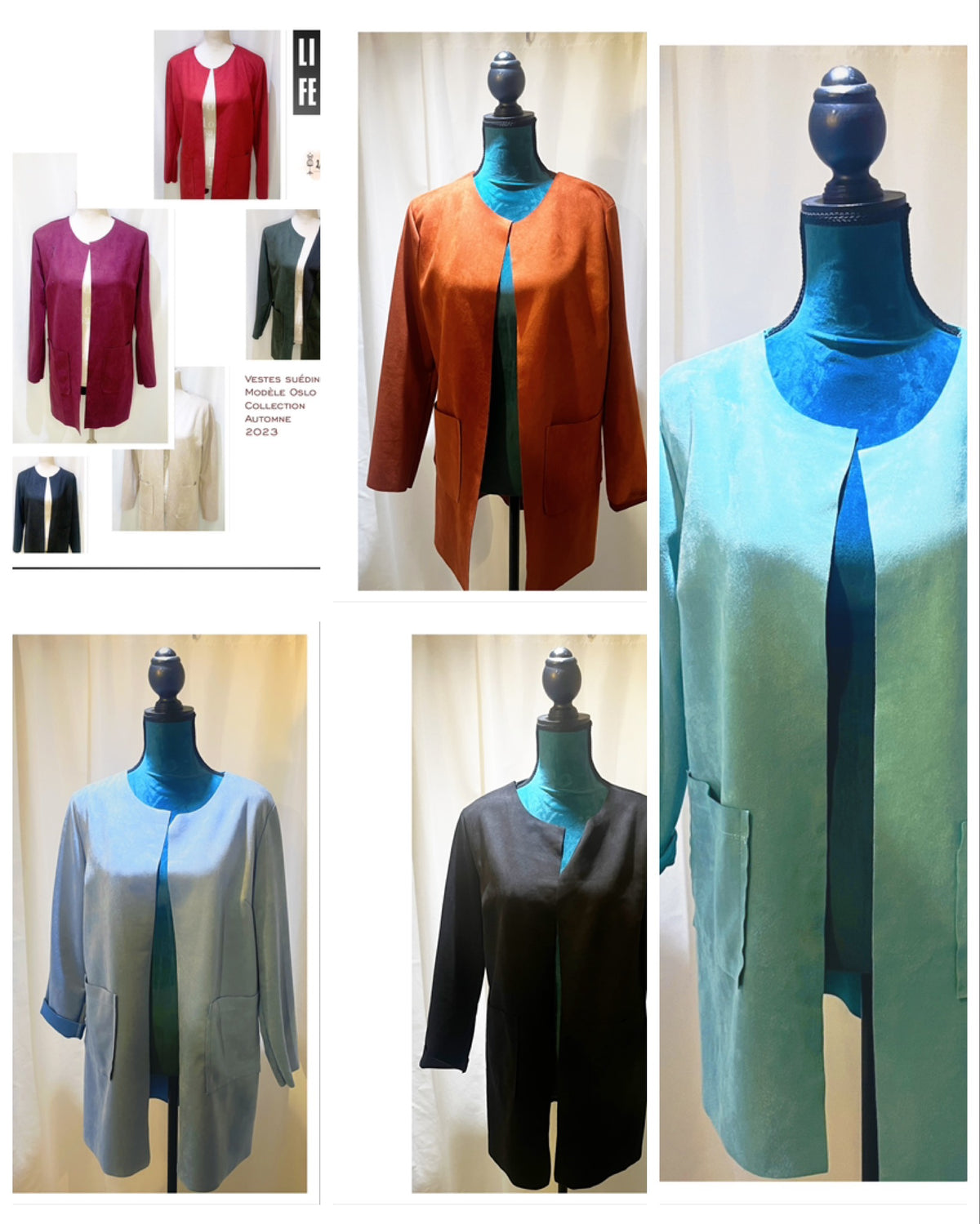 Veste Suédine modèle Oslo
