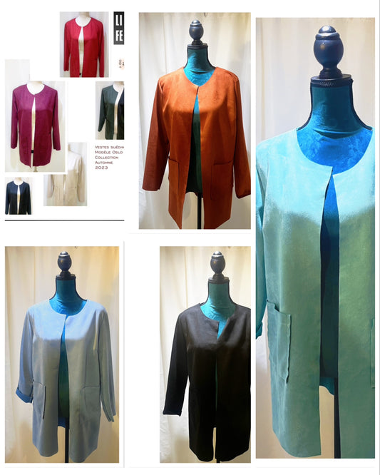 Veste Suédine modèle Oslo