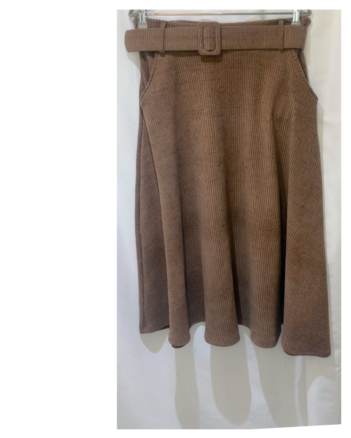 Jupe longue velours côtelé modèle Annick