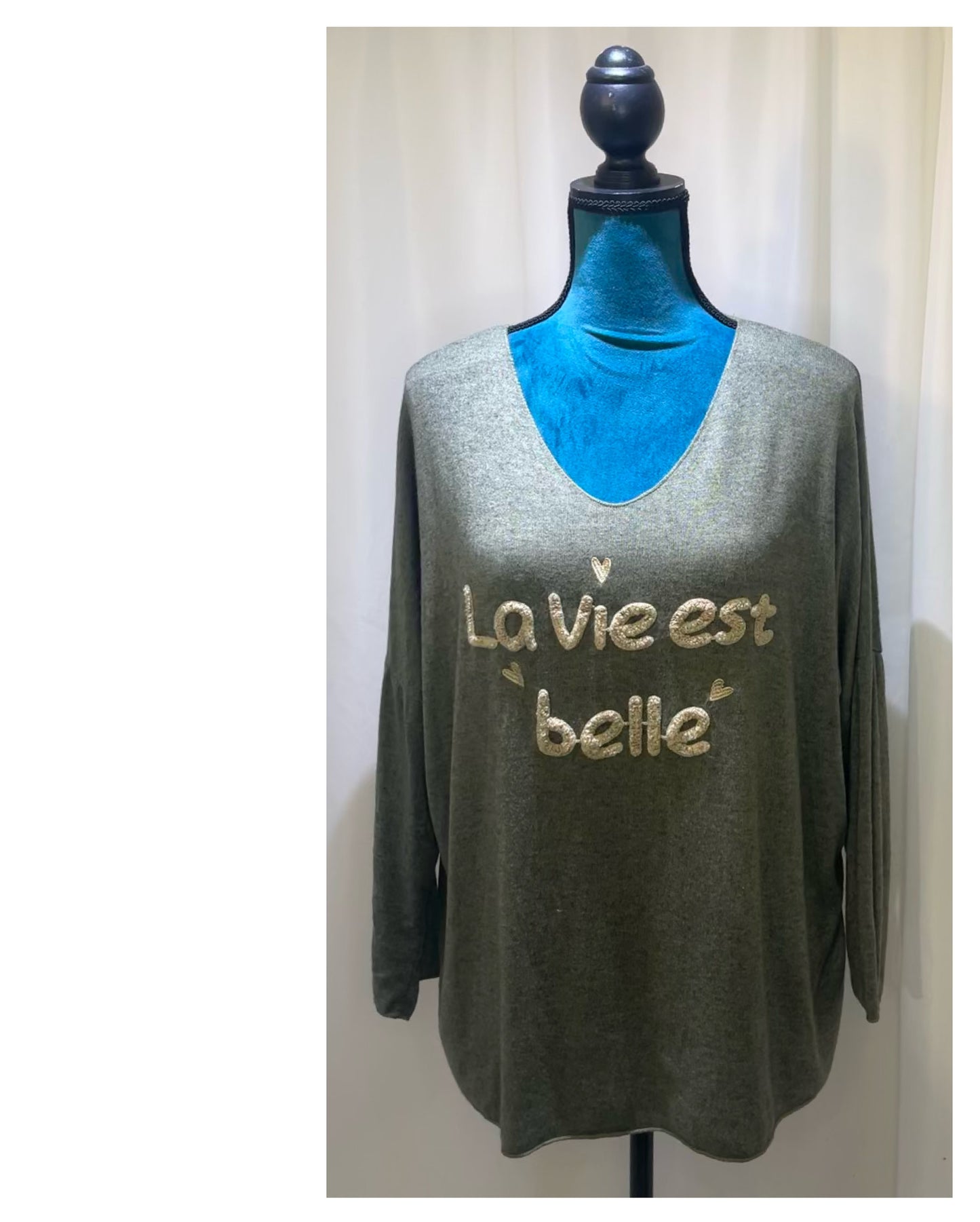 Pull message modèle la Vie est Belle