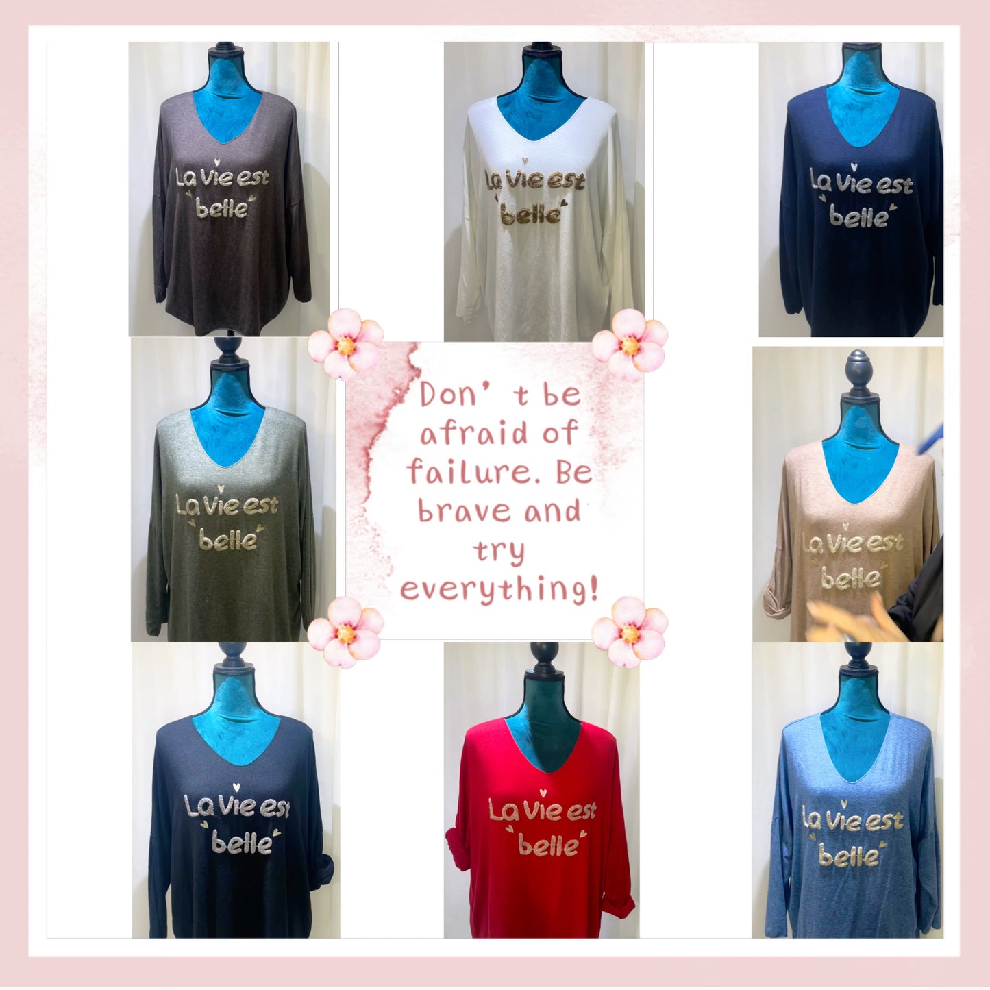 Pull message modèle la Vie est Belle