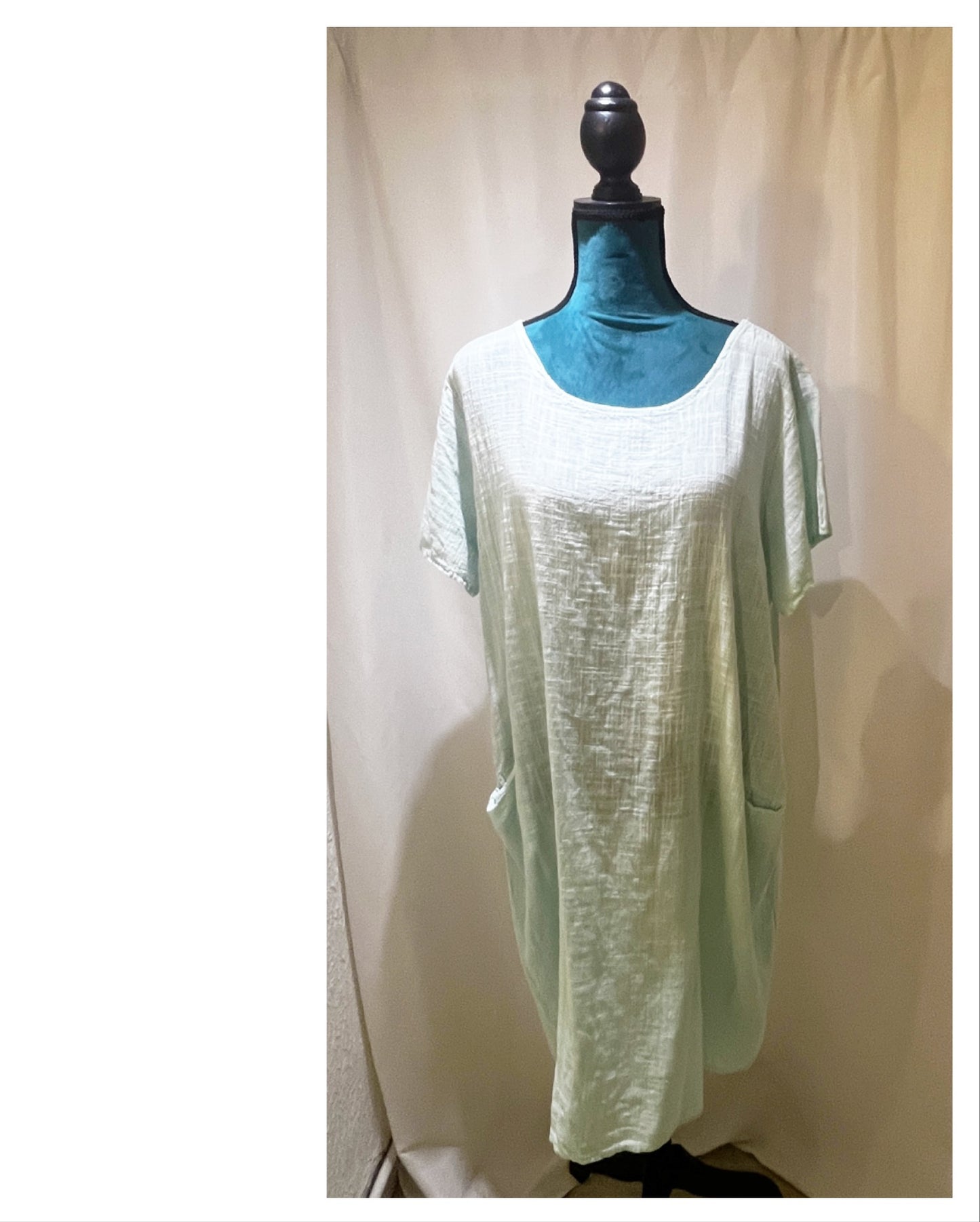 Robe droite uni décontracté modèle Lya