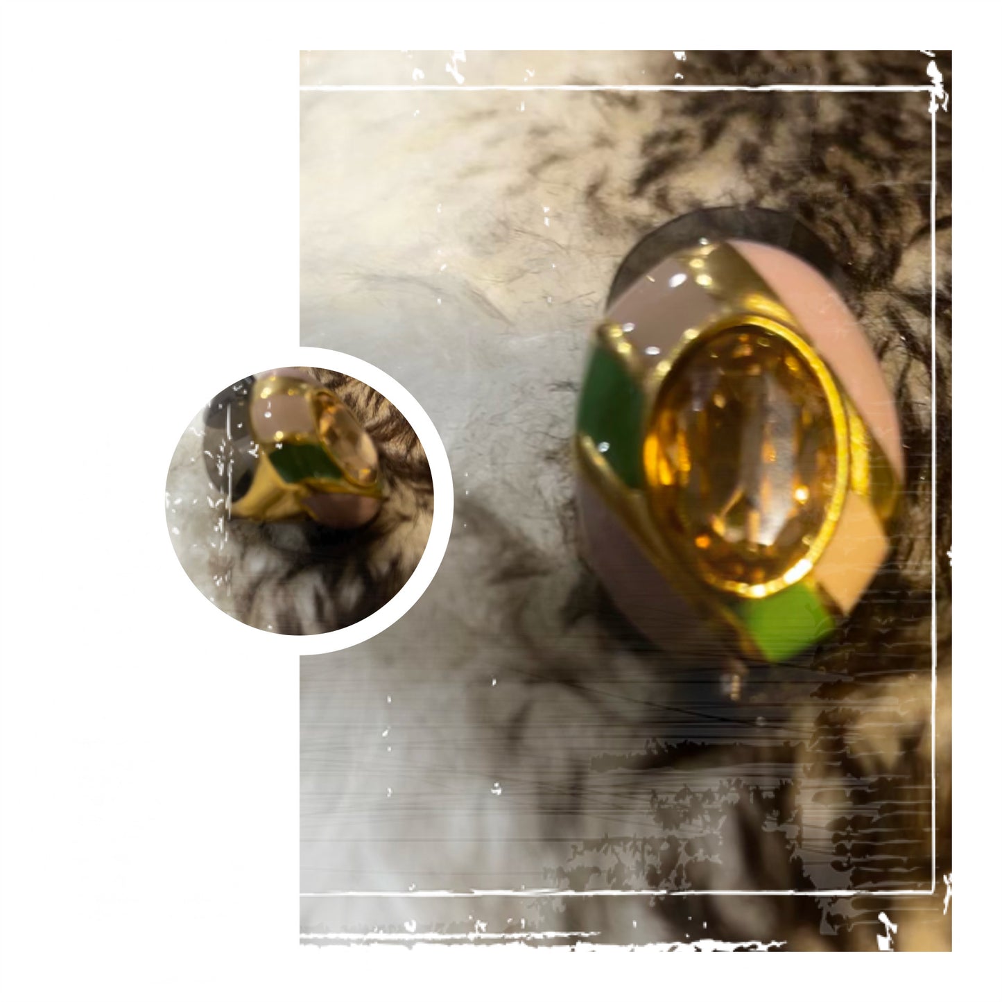 Magnifique Bagues acier chirurgical Or