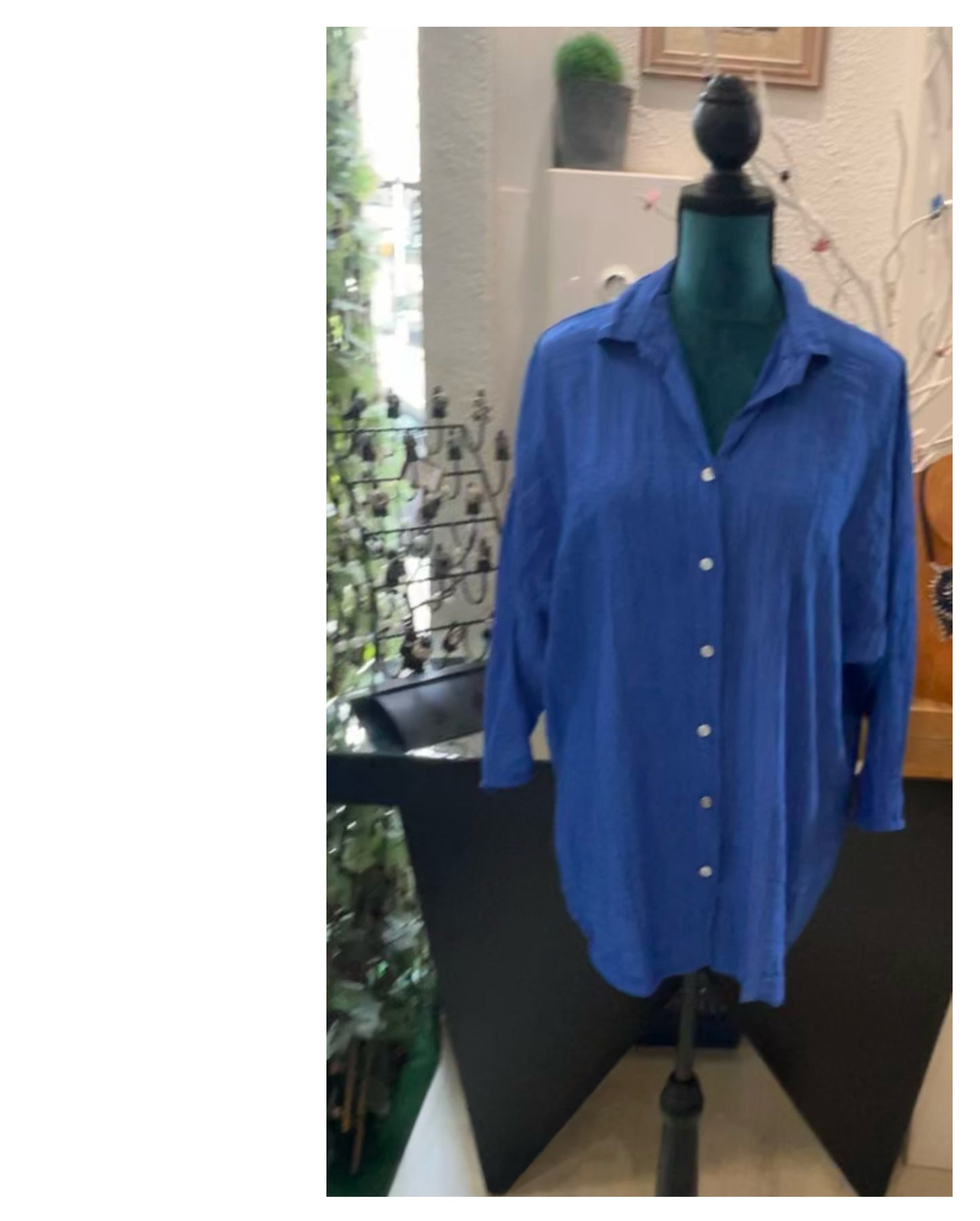 Chemise aspect chiffonnée modèle Claude
