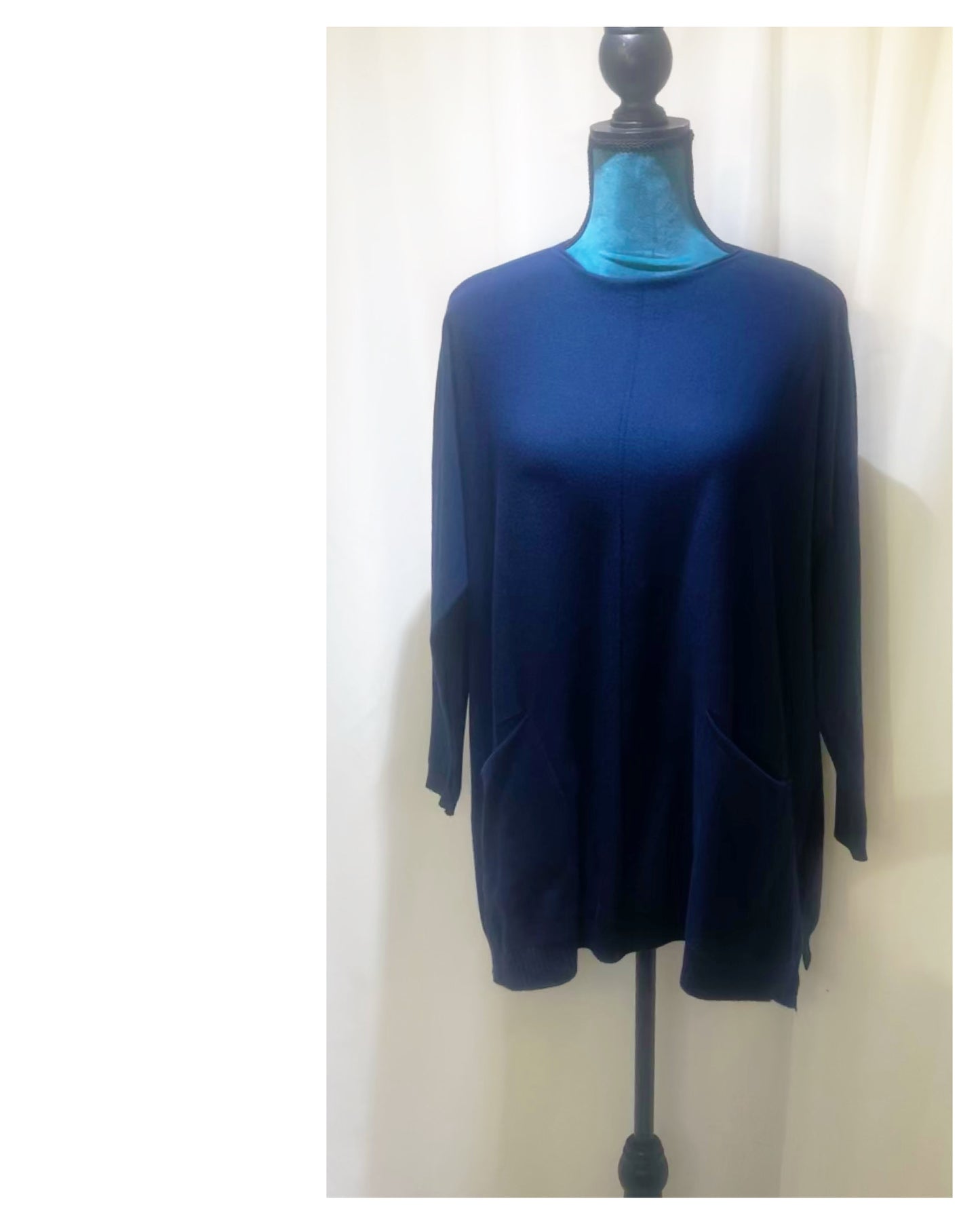 Tunique Pull évasé encolure ronde modèle Nadia