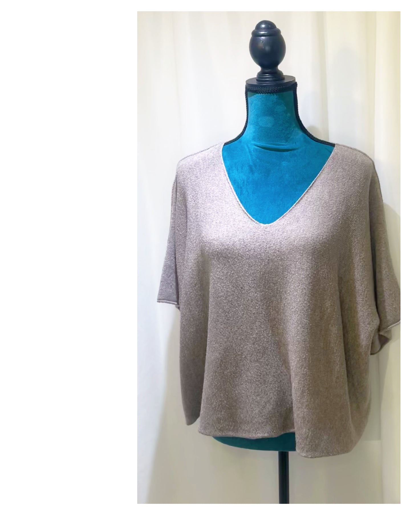 Pull évasé encolure V modèle Géraldine