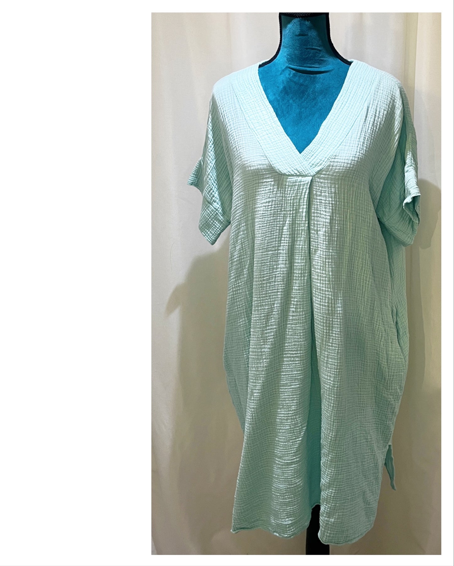 Robe gaze de coton modèle Liliane