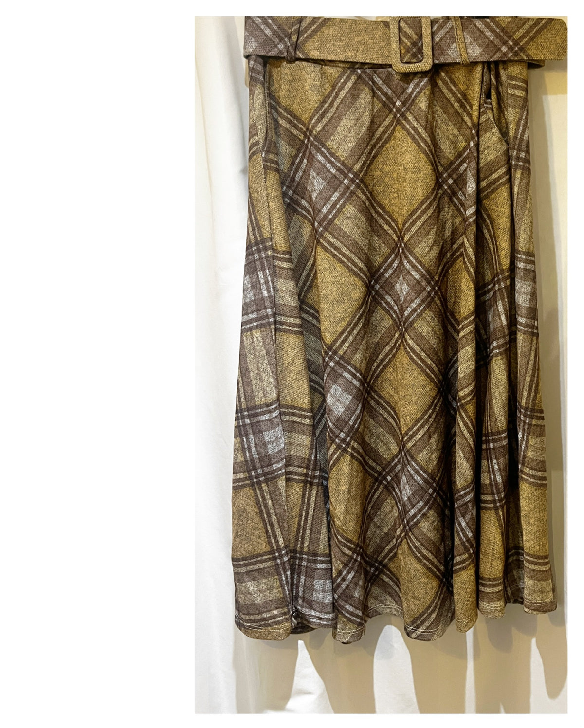 Jupe motif écossais modèle Clea