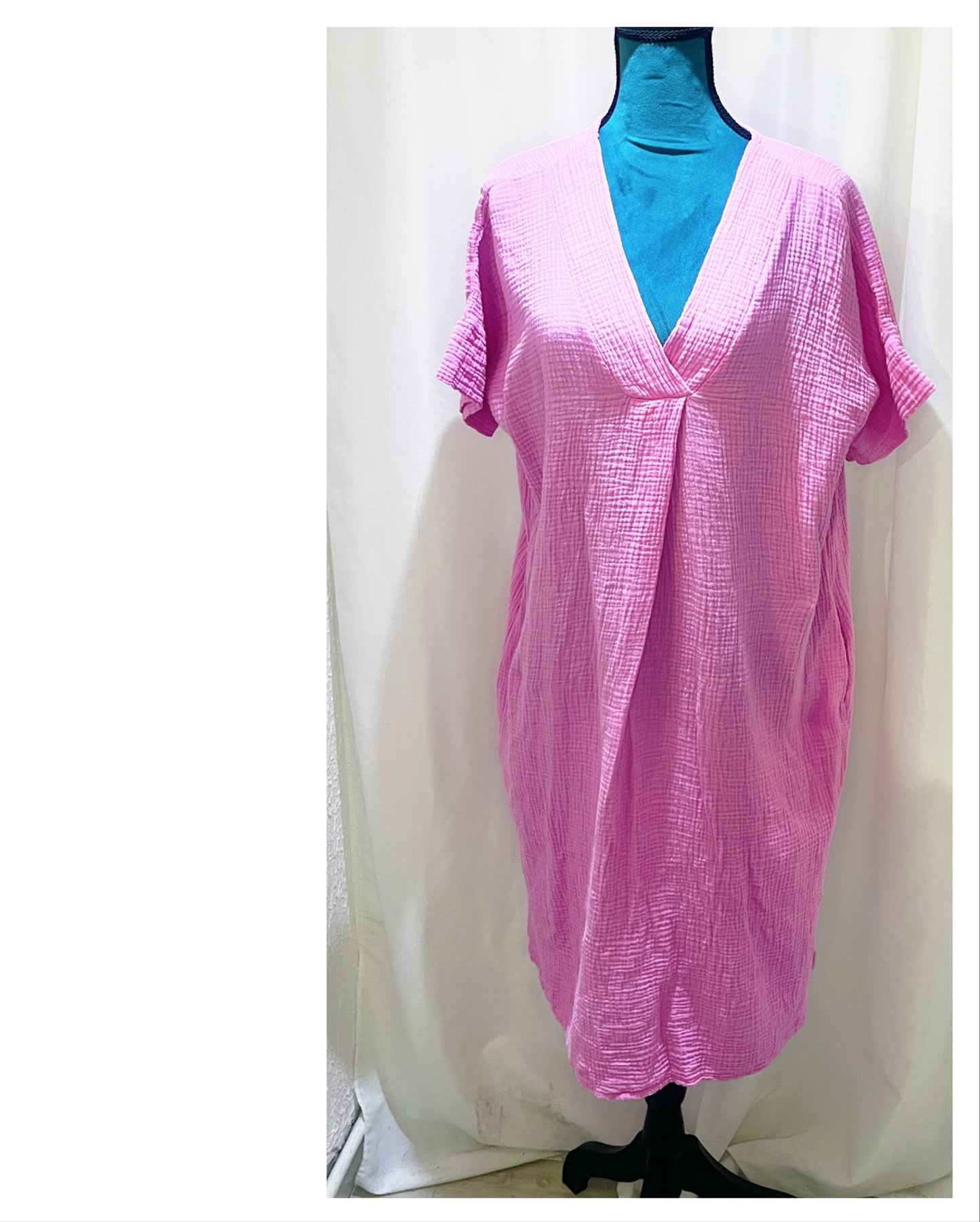 Robe gaze de coton modèle Liliane