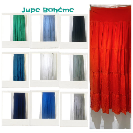 Jupe longue modèle Bohème