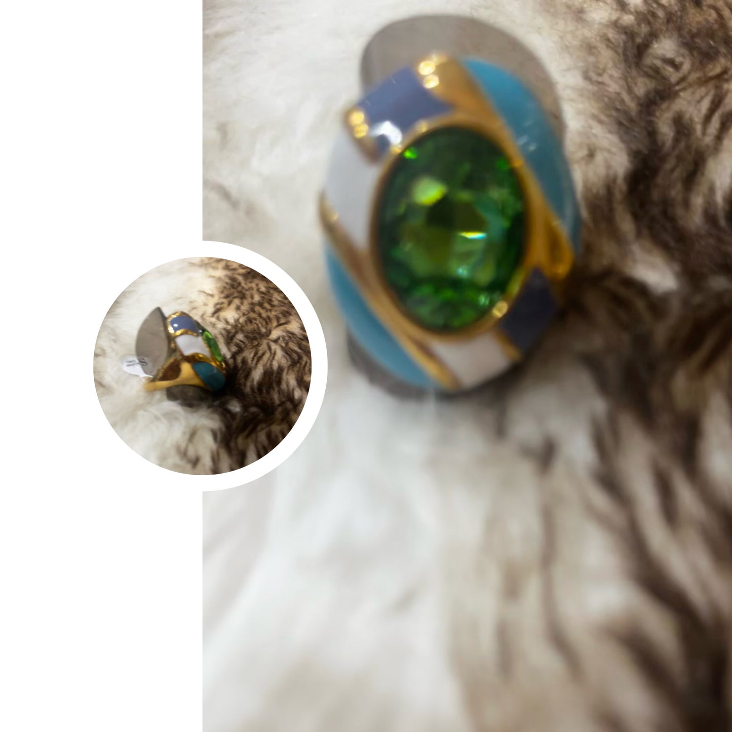 Magnifique Bagues acier chirurgical Or