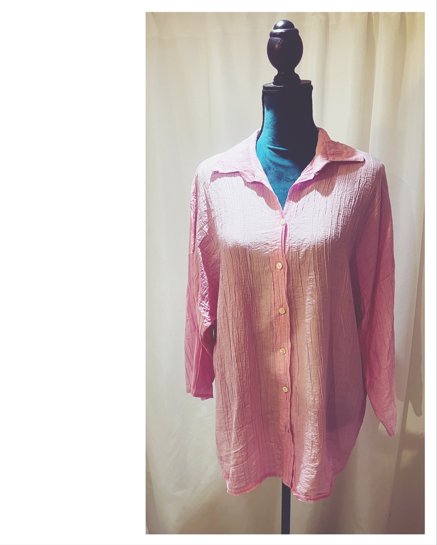 Chemise aspect chiffonnée modèle Claude