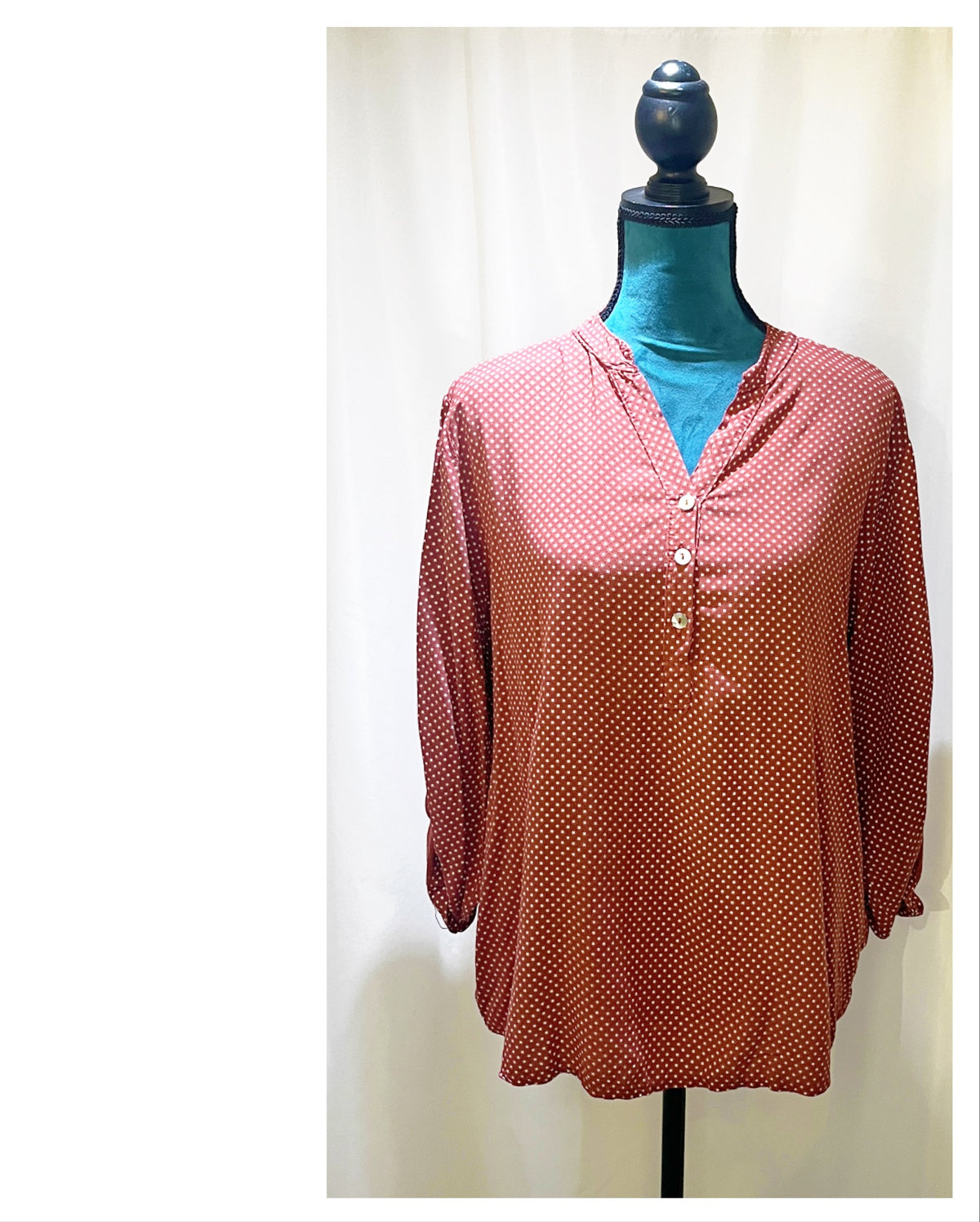 Chemise modèle Clara  petits poisl