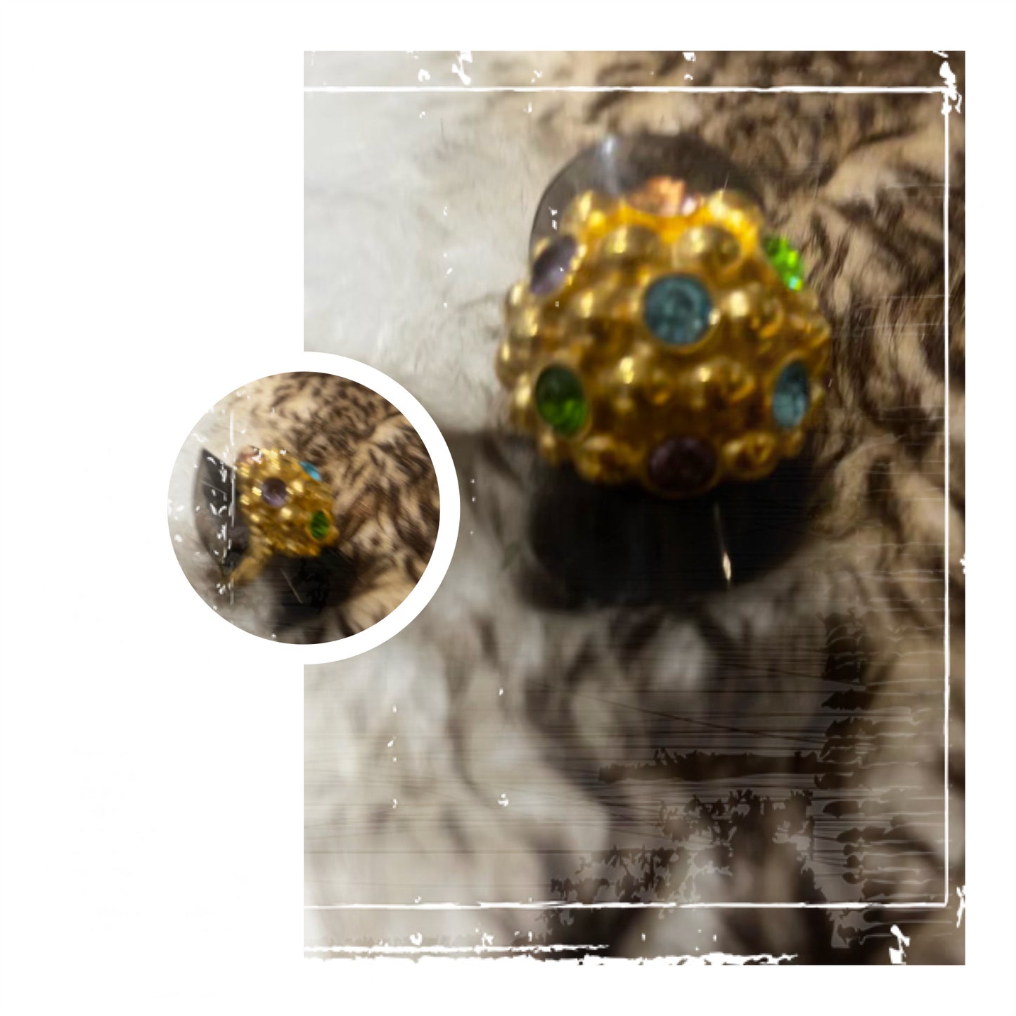 Magnifique Bagues acier chirurgical Or