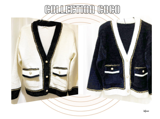 Collection CoCo Cardigan bi color Chic & Allure