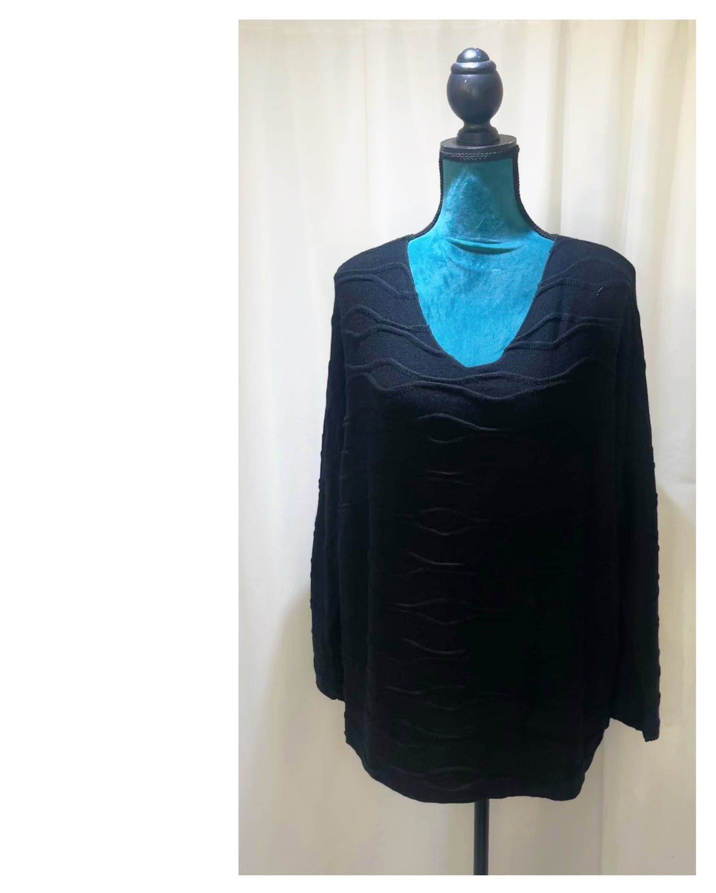 Pull tissu imprimé uni modèle Vague