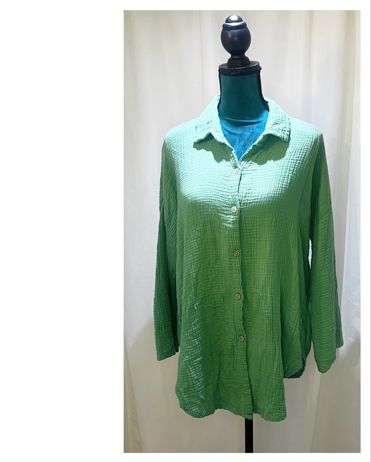 Chemise aspect chiffonnée Gaze de Coton modèle Vivie