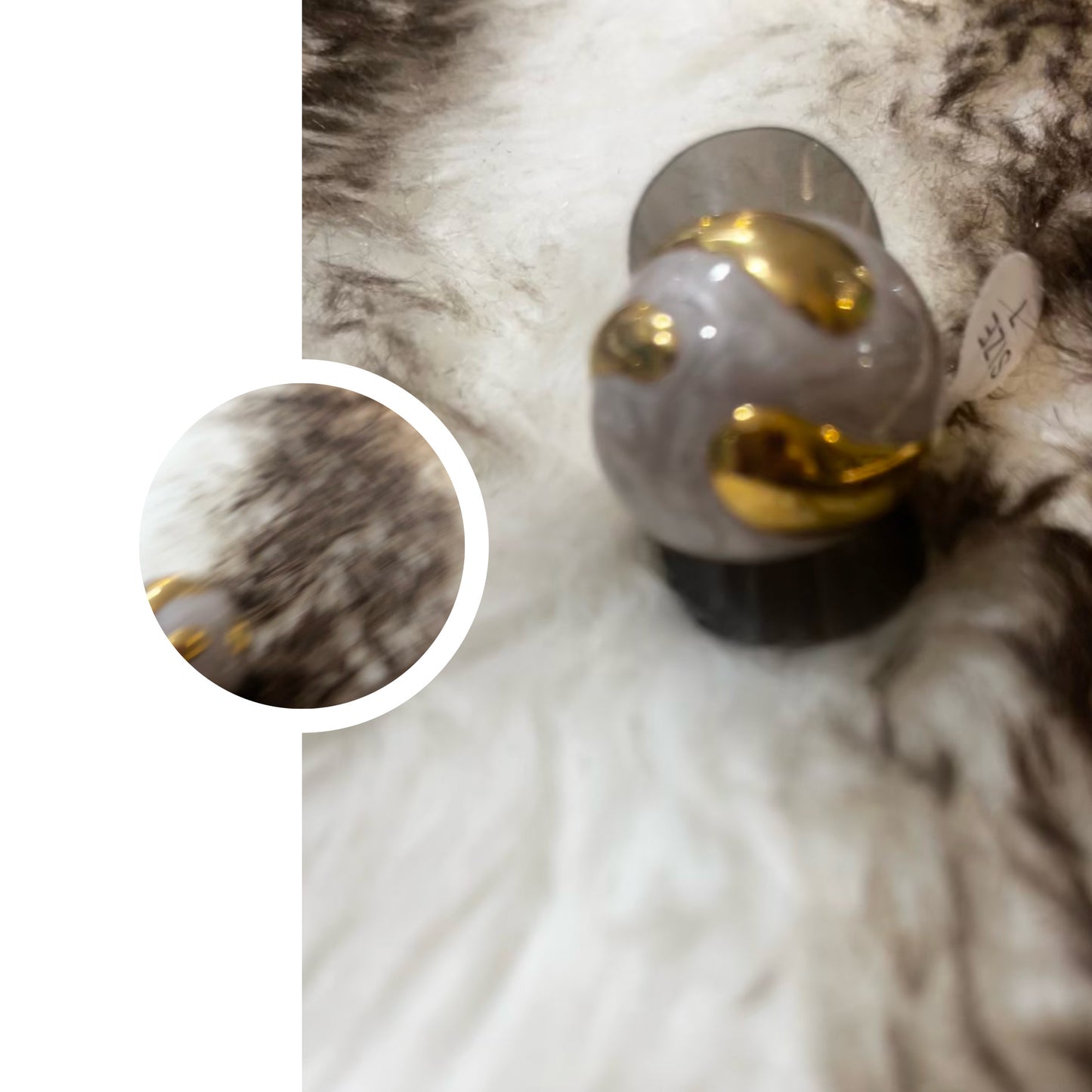 Magnifique Bagues acier chirurgical Or