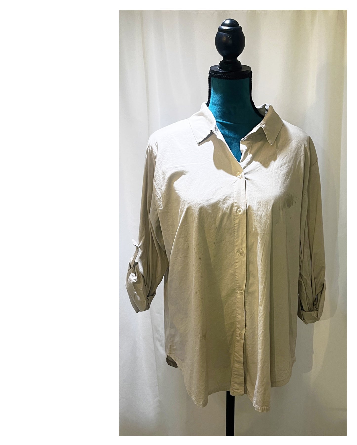 Chemise unie modèle Viviane