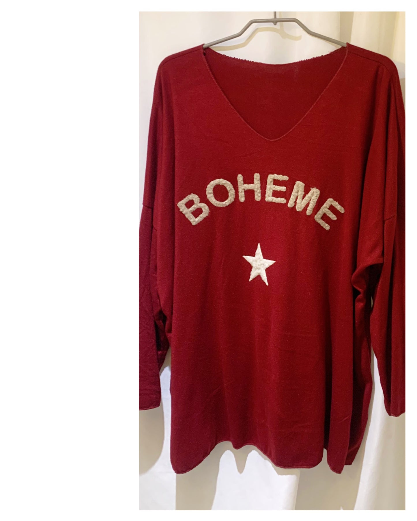 Sweat-shirt message modèle Bohème Etoile